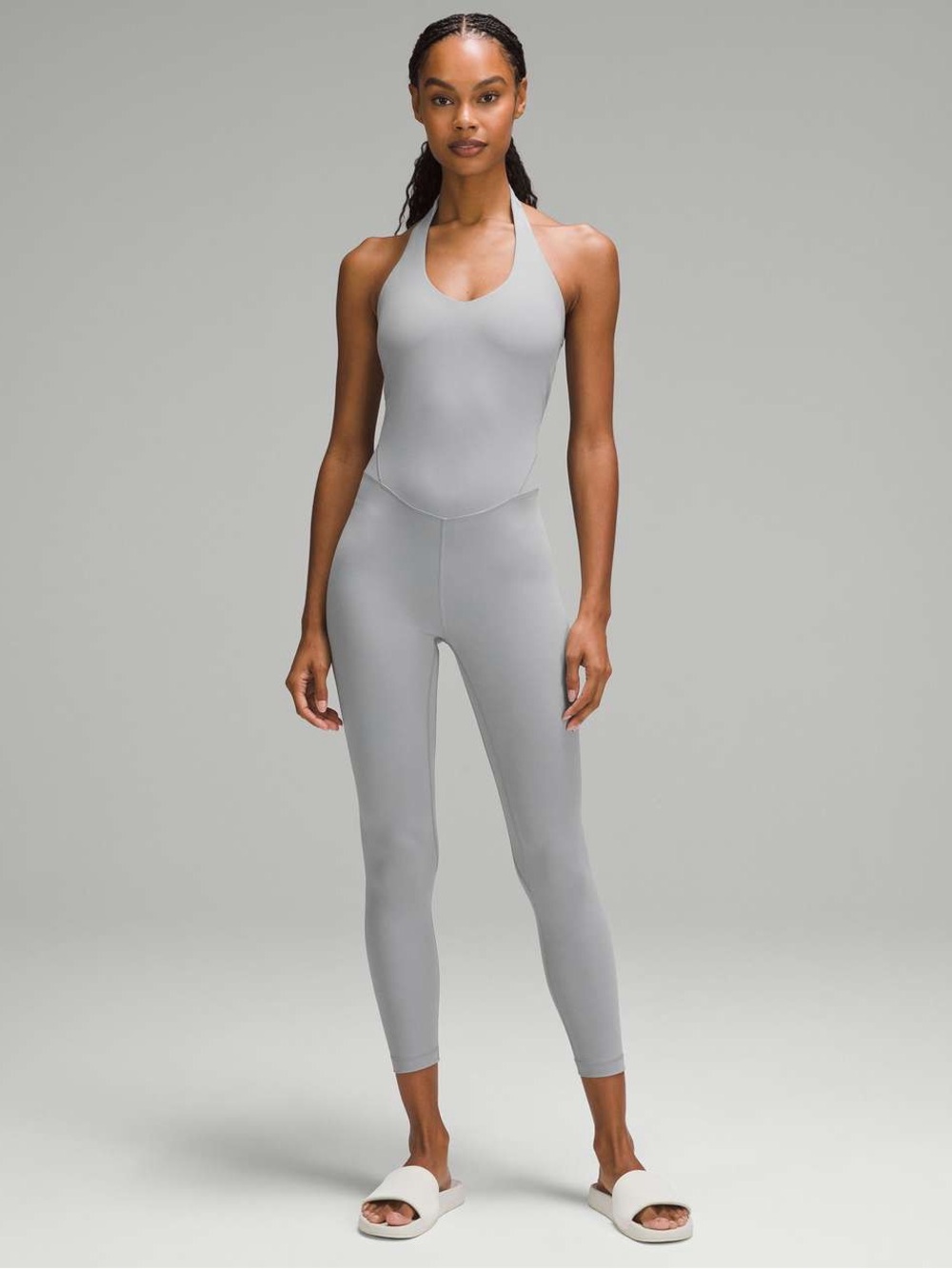 Lululemon Women's Align Halter Bodysuit 25” Rhino Grey